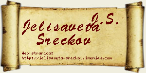 Jelisaveta Srećkov vizit kartica